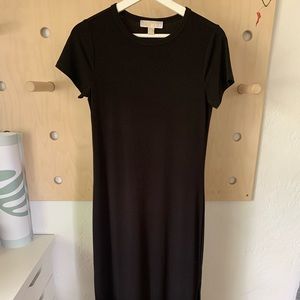 Stretchy black maxi Michael Kors dress